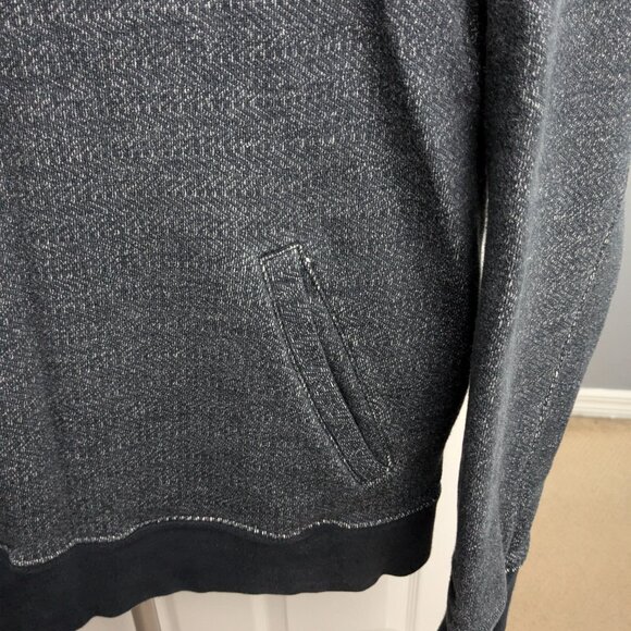 Nike Men's Hoodie Pullover Knit Sweater, Gray, Large, 100% Cotton, 1/4 Button - Picture 9 of 14